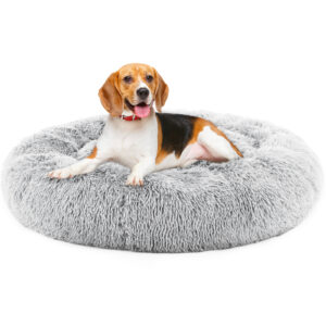 Calming Pet Bed – Ultra Soft Donut Anti-Anxiety Nest