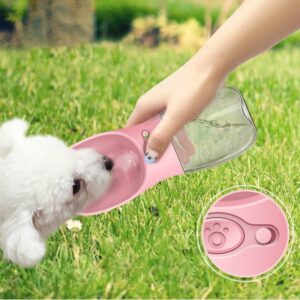 Pet Travel Bottle – Portable 2-in-1 Instant Hydration & Feeder